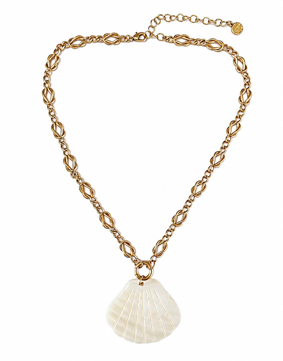 Mother of Pearl Shell Pendant Necklace
