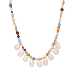 Sea Life Sea Shell and Beads Necklace
