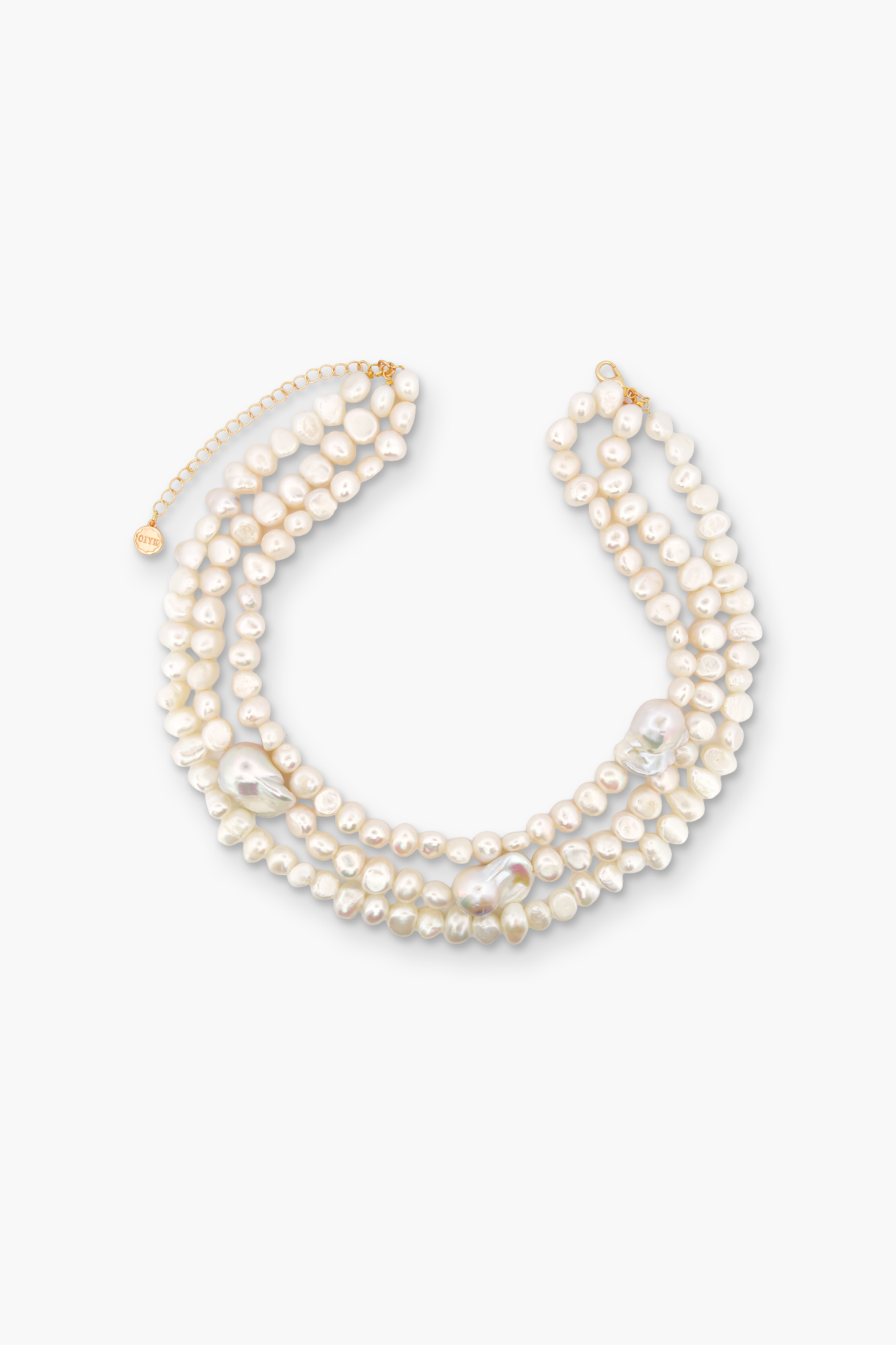 Layered Baroque Pearl Necklace