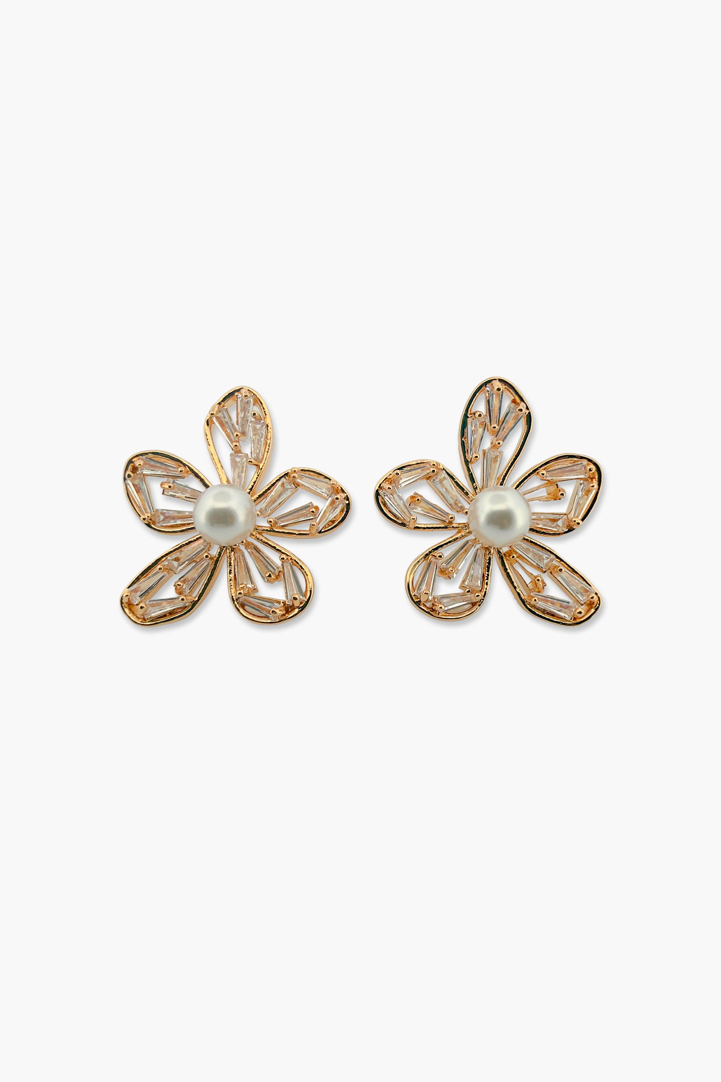 Crystal Bloom Stud Earrings