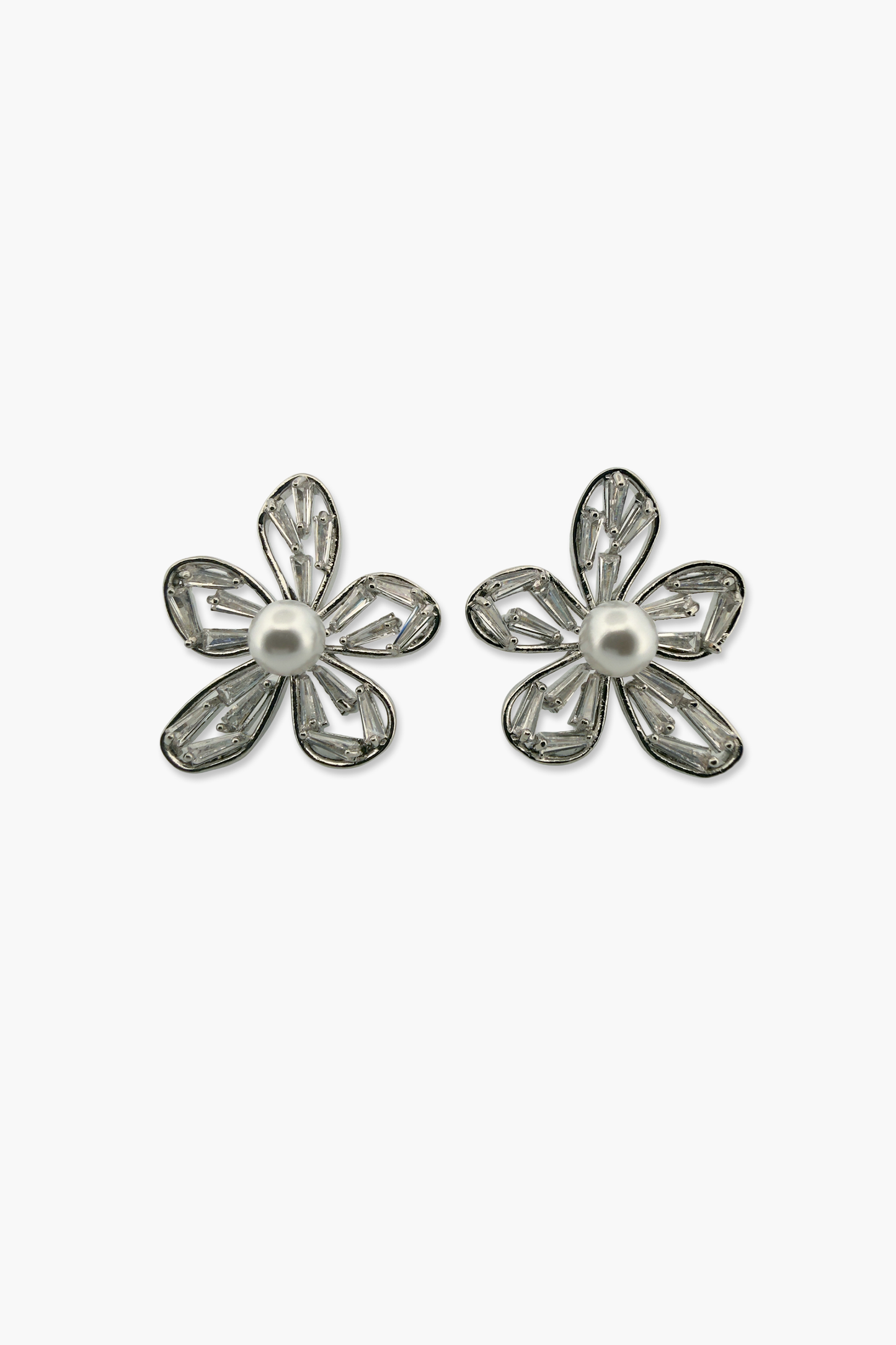 Crystal Bloom Stud Earrings
