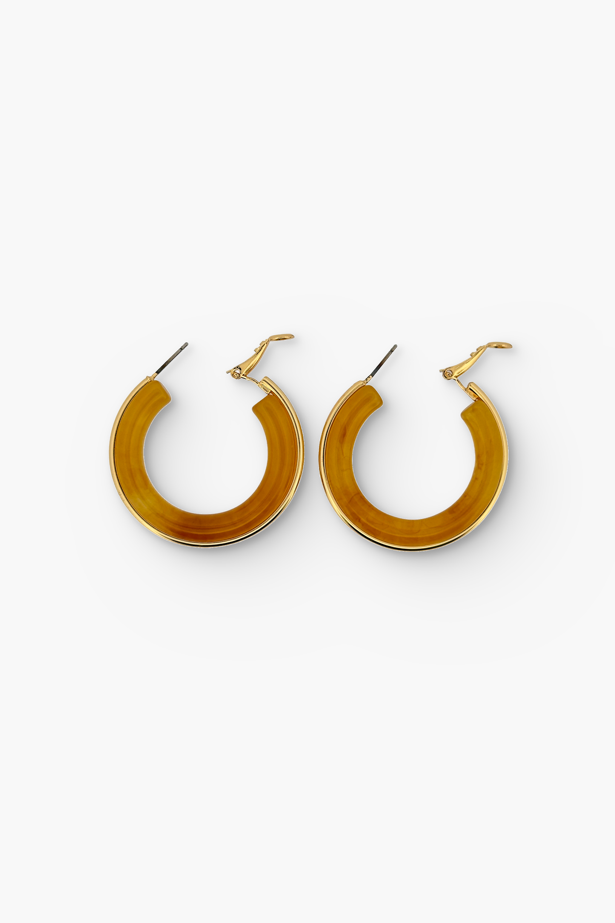 Chunky Resin Hoop Earrings