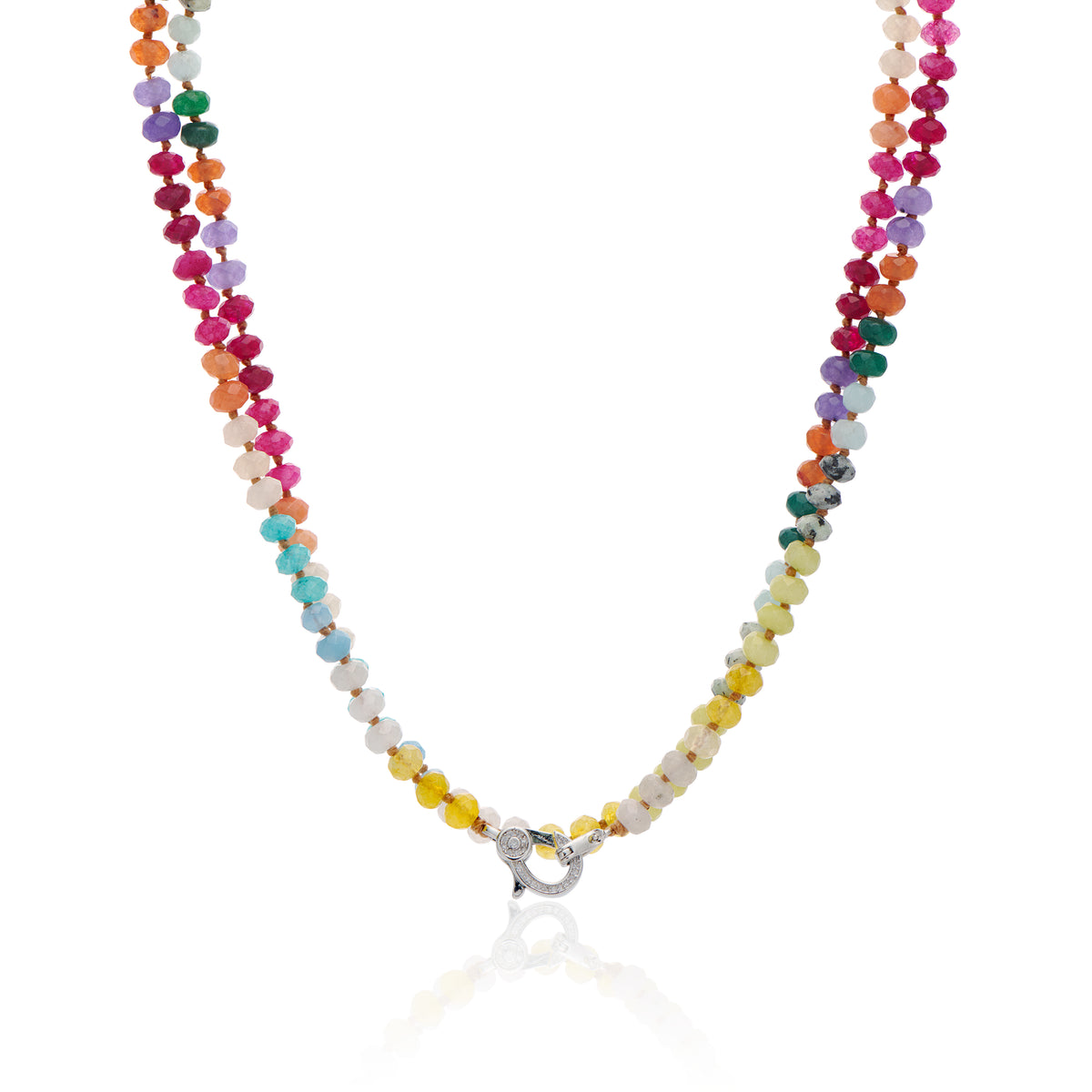 Long Layering Bead Necklace