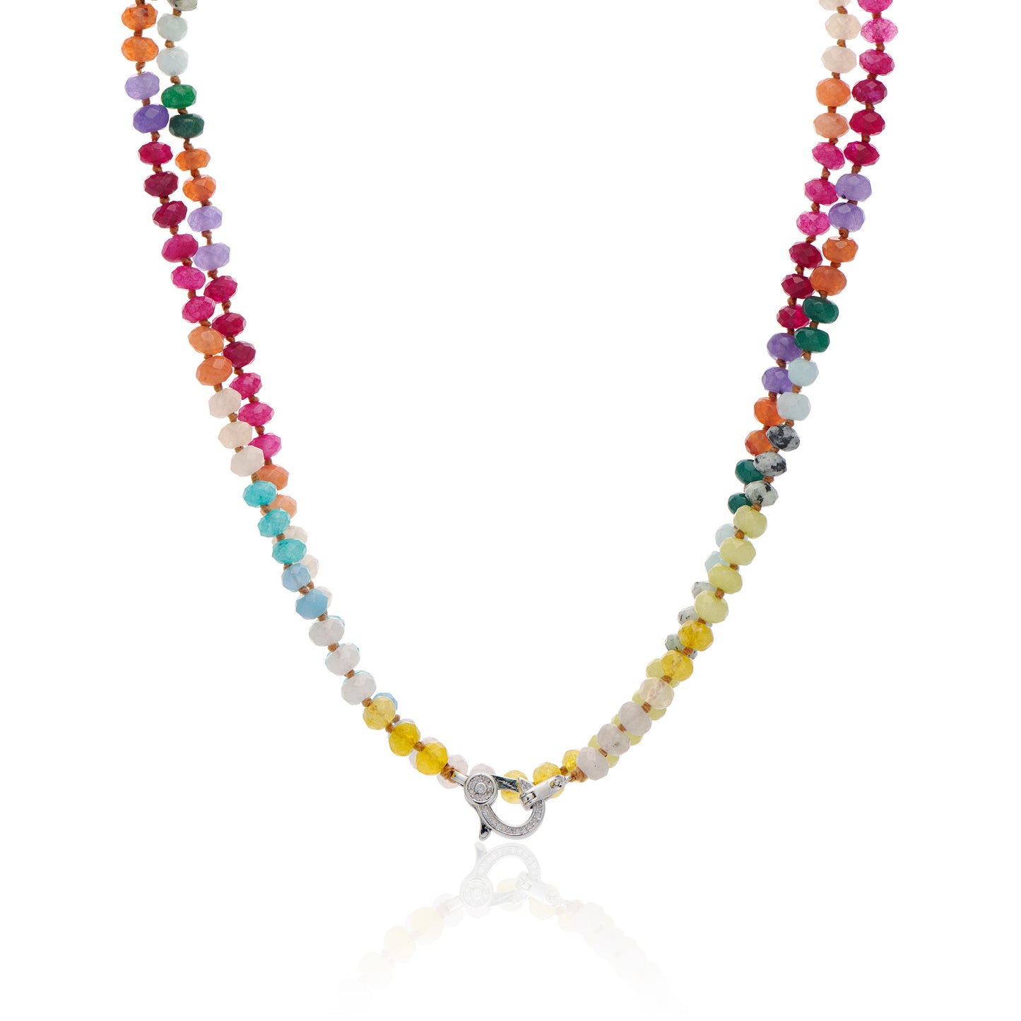 Long Layering Bead Necklace