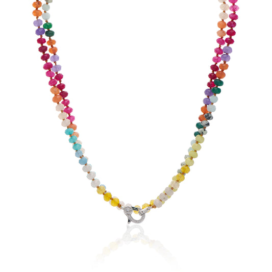 Long Layering Bead Necklace
