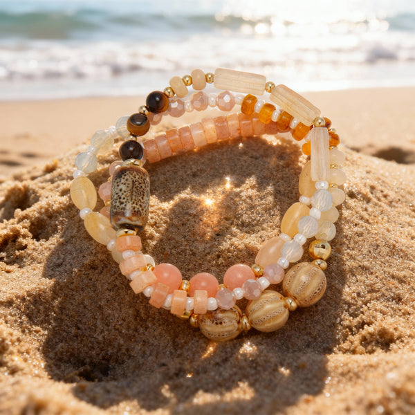 Driftwood & Amber Bracelet
