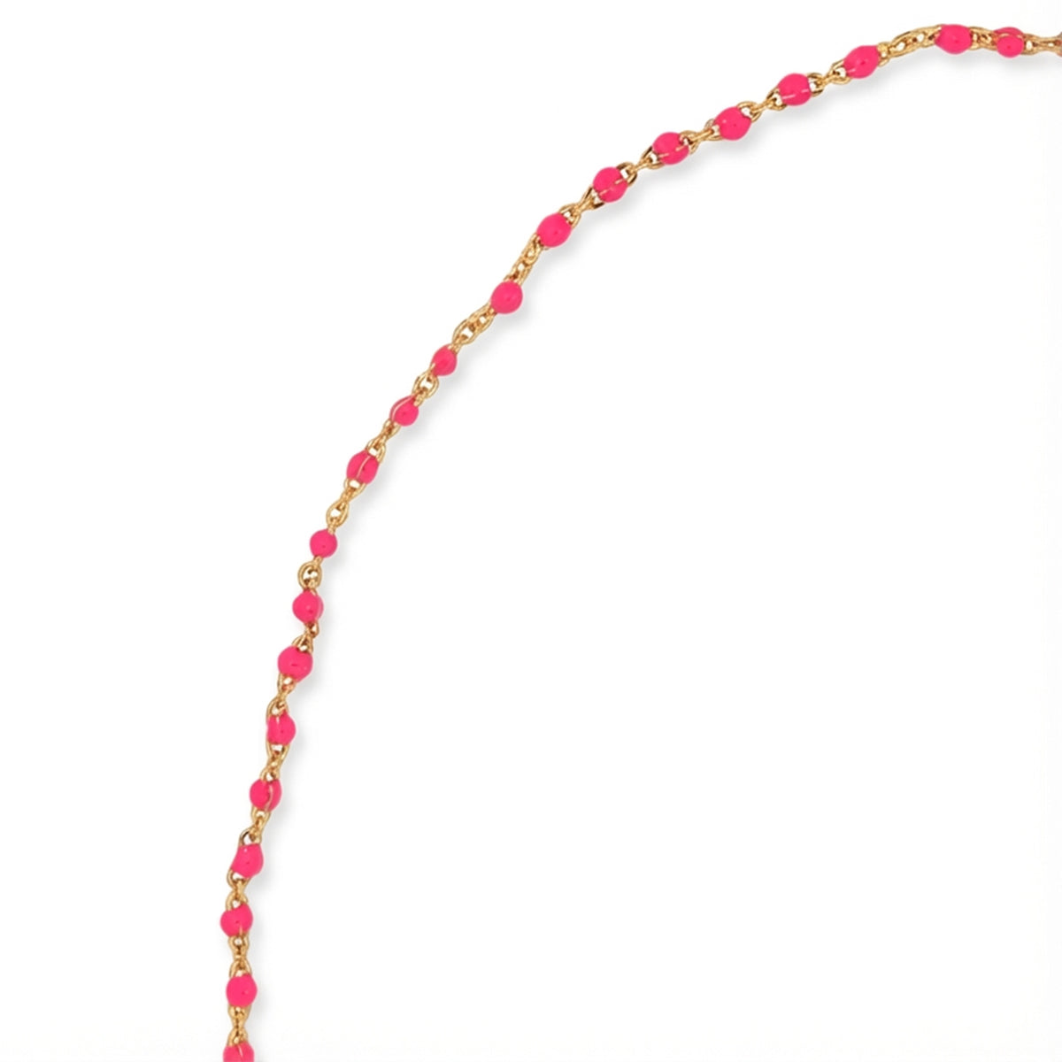 Beaded Gold Epoxy Chain Necklace