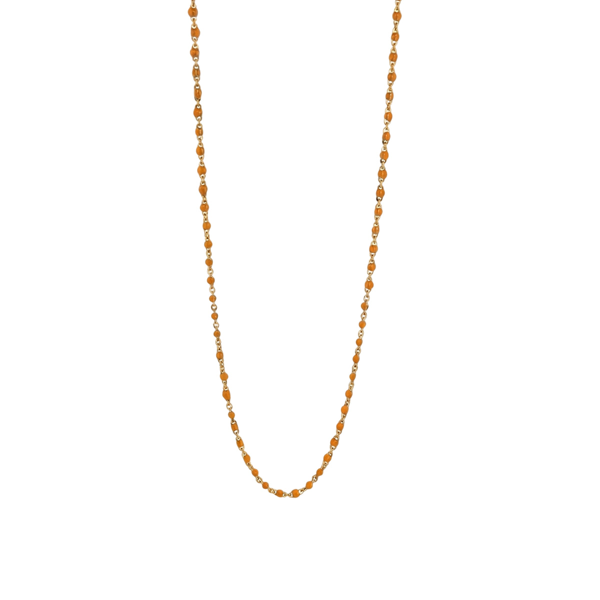 Beaded Gold Epoxy Chain Necklace