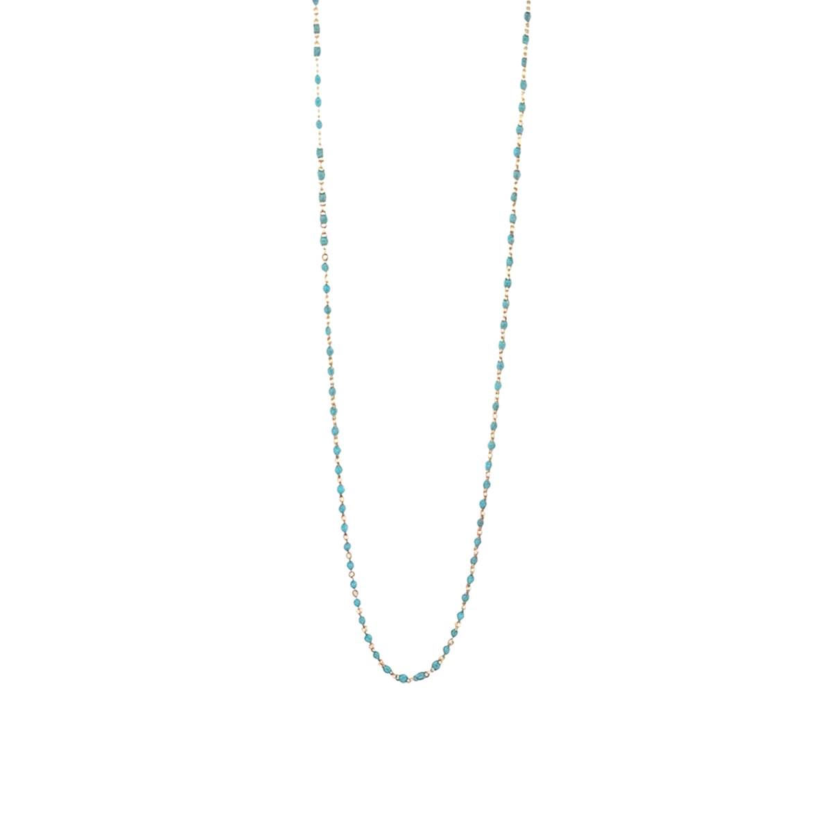 Beaded Gold Epoxy Chain Necklace