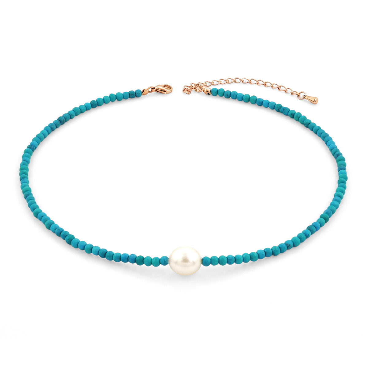 Gemstone Gold Beaded Necklace