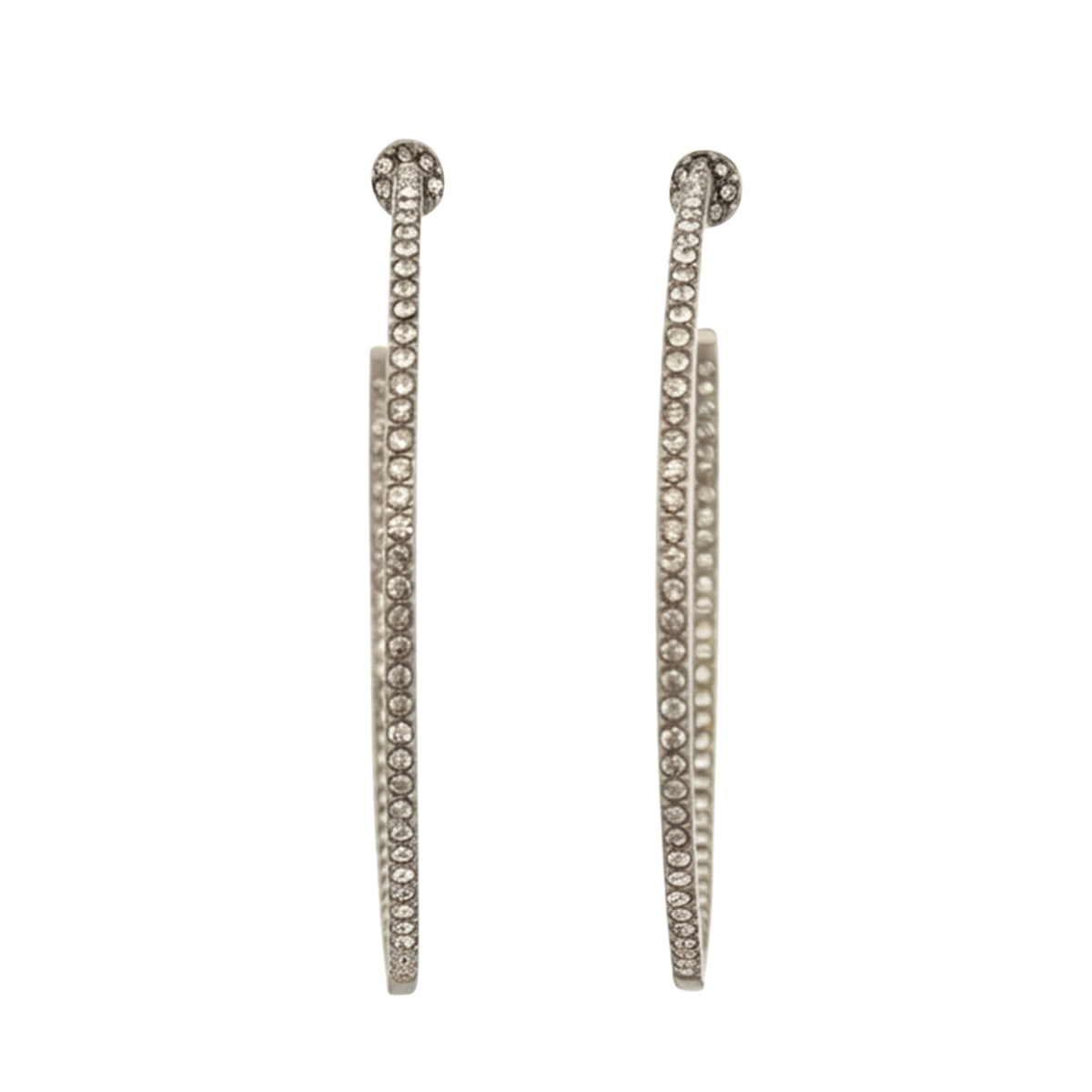 Diamond Hoop Earrings