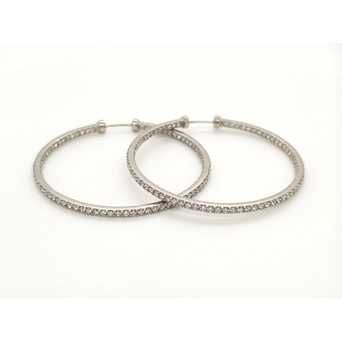 Diamond Hoop Earrings