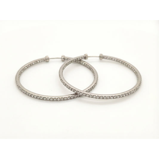 Diamond Hoop Earrings