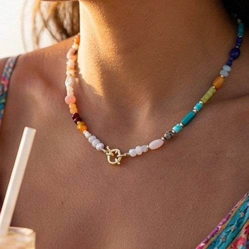 Multicolor Sea Beads Necklace