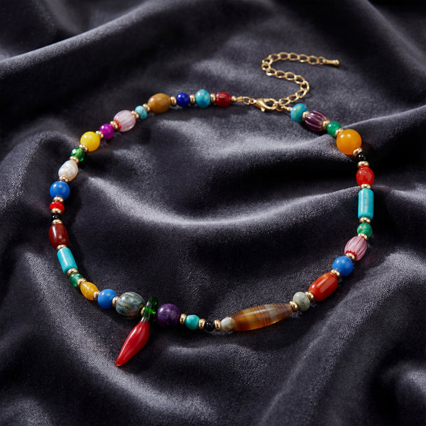 Ocean Beads and Pepper Charm