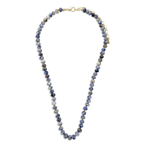 Midnight Sky Stone Thread Knot Necklace